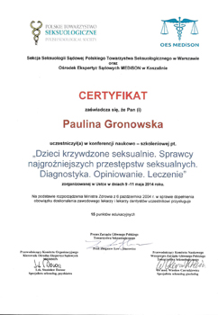 Certyfikaty i szkolenia