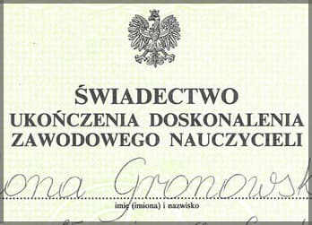 Certyfikaty i szkolenia