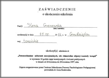 Certyfikaty i szkolenia